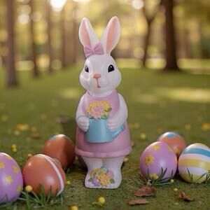 🐰🐰🐰CRACKER BARREL LIGHTED BUNNY BLOW MOLD PINK BRAND NEW READY TO SHIP!